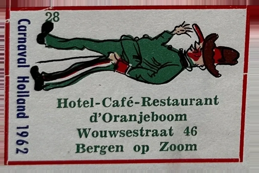 Carnaval Holland 1962 – Hotel-Café-Restaurant d'Oranjeboom, Bergen op Zoom