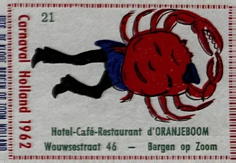 Carnaval Holland 1962 – Hotel-Café-Restaurant d'Oranjeboom, Bergen op Zoom