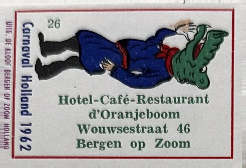 Carnaval Holland 1962 – Hotel-Café-Restaurant d'Oranjeboom, Bergen op Zoom