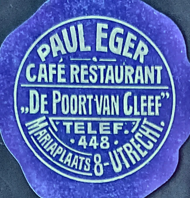 Café-Restaurant De Poort van Cleef – Paul Eger, Utrecht