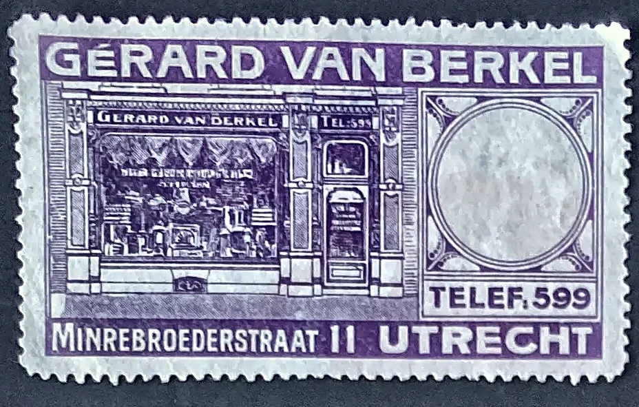 Reclamesluitzegel Gerard van Berkel – Utrecht