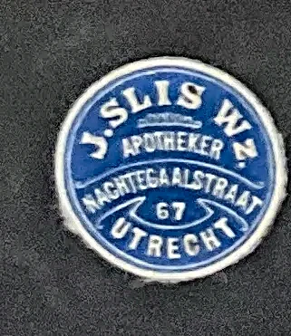 Sluitzegel Apotheker J. Slis Wz. Utrecht