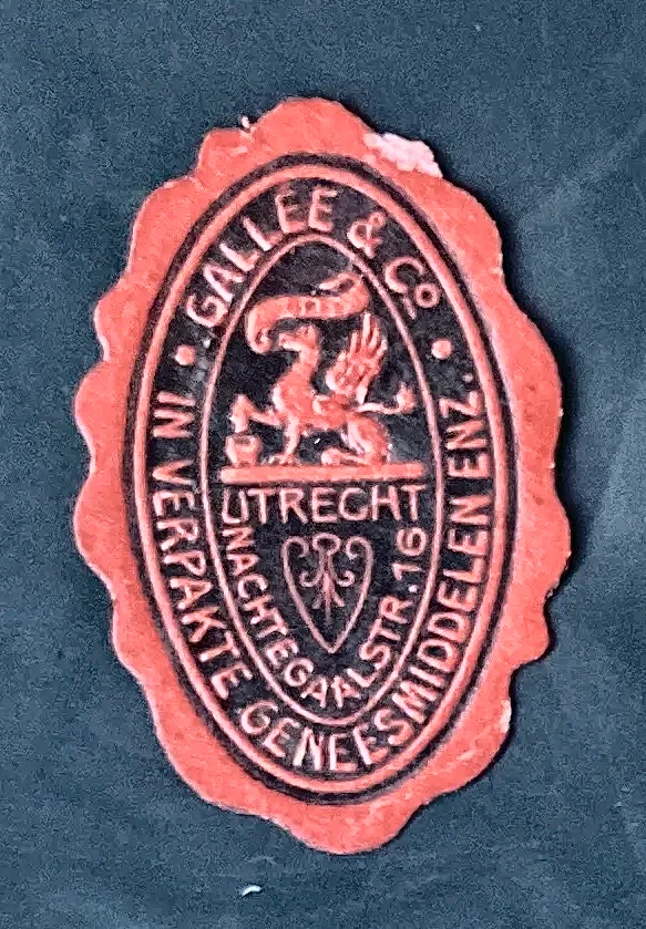 Sluitzegel Gallée & Co. – Verpakte Geneesmiddelen Utrecht