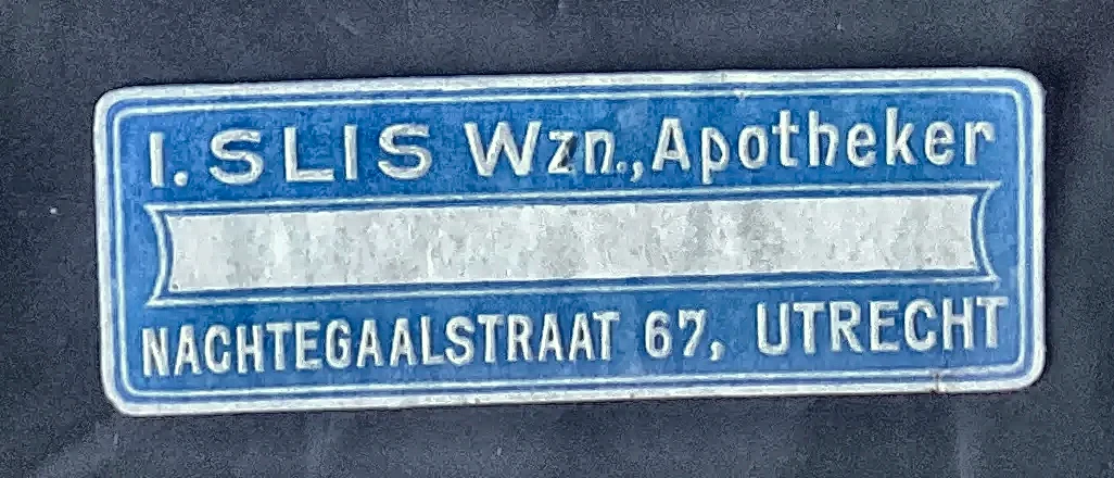 Sluitzegel Apotheek I. Slis Wzn., Utrecht