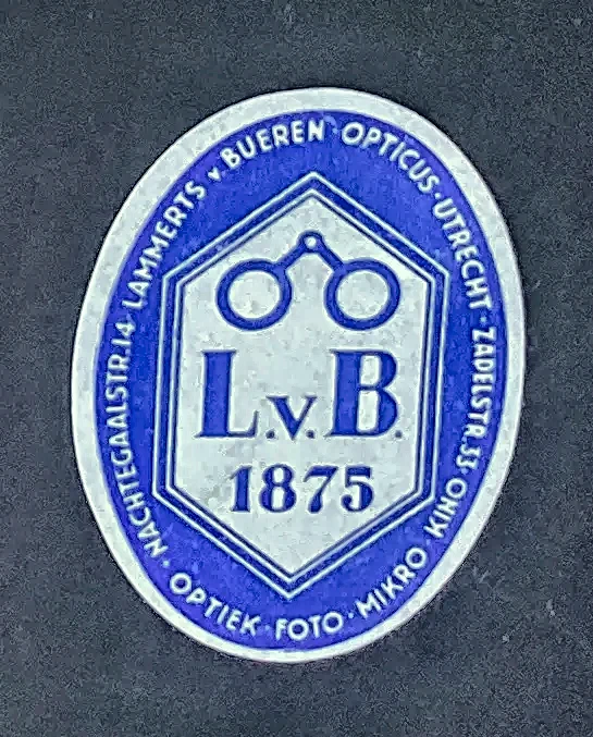 Sluitzegel Lammerts van Bueren Opticus Utrecht 1875