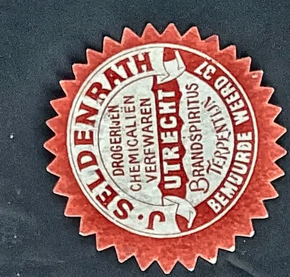 Sluitzegel J. Seldenrath – Drogisterij Utrecht