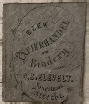 Sluitzegel Boek- en Papierhandel C.S. Elevelt, Utrecht