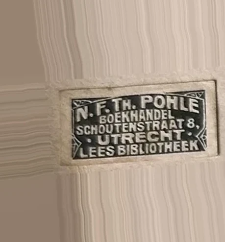 Sluitzegel N.F. Th. Pohle – Boekhandel & Leesbibliotheek Utrecht