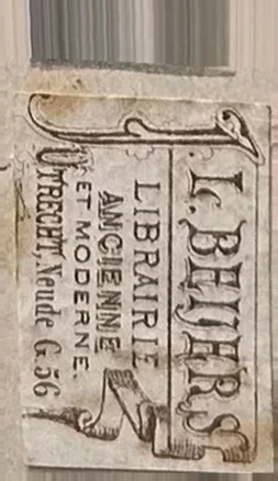 Sluitzegel J.L. Beijers Boekhandel Utrecht