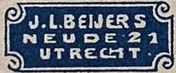 Sluitzegel J.L. Beijers, Boekhandel Utrecht