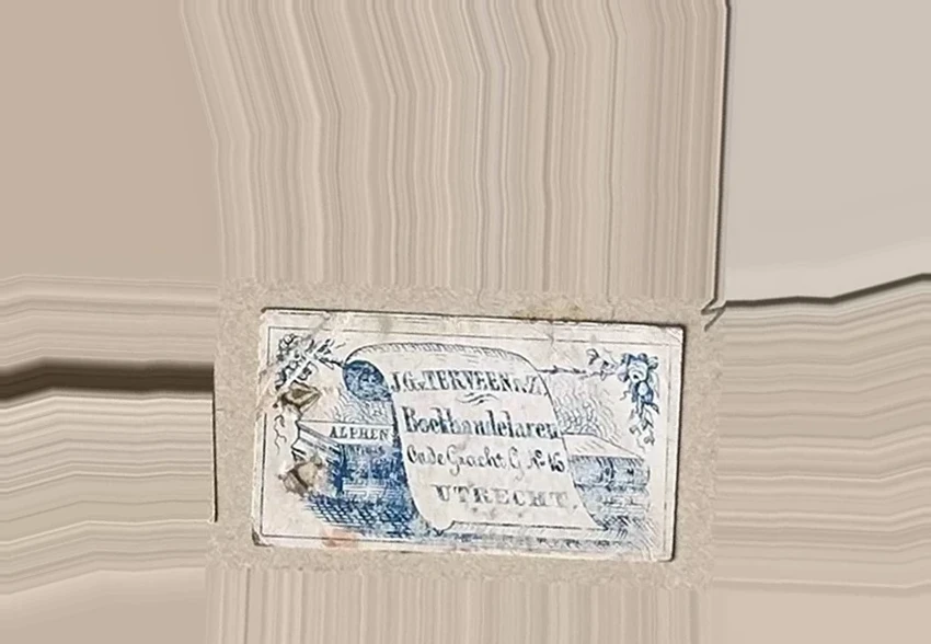 Sluitzegel J.G. Terveenijn – Boekhandelares Utrecht