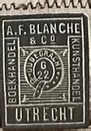 Sluitzegel A.F. Blanche & Co. – Boek- en Kunsthandel Utrecht