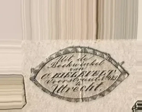 Sluitzegel Boekwinkel C. Bieldvelt, Utrecht
