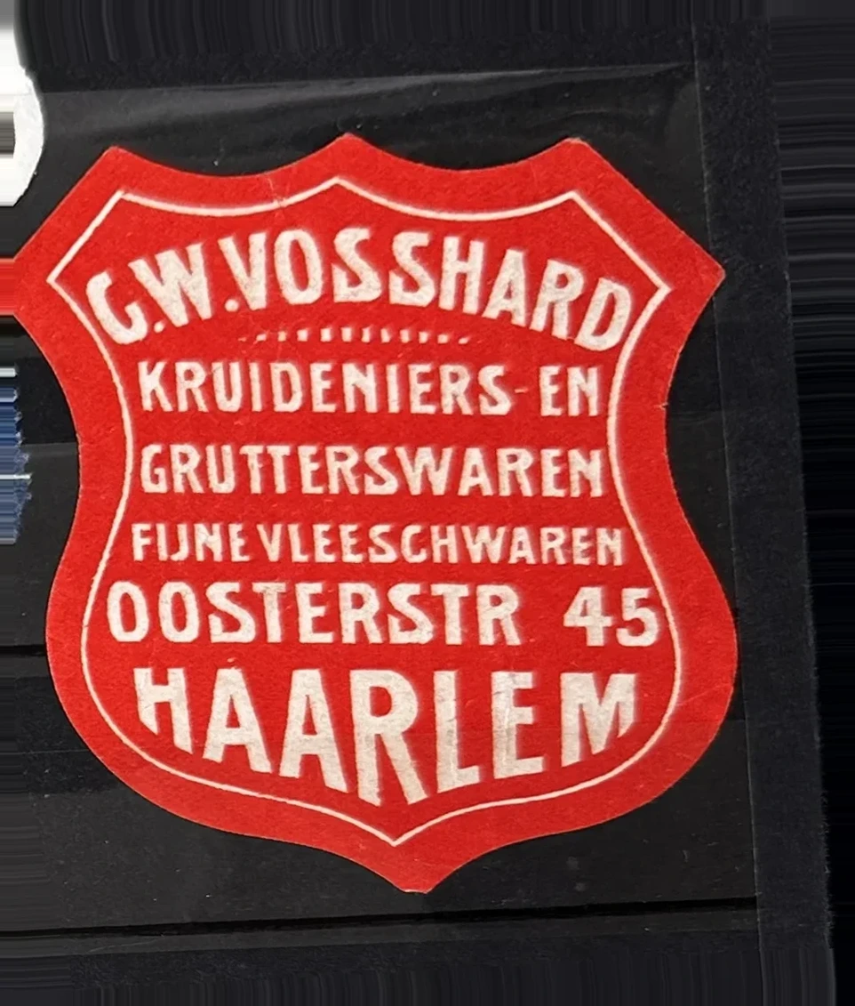 G.W. Vosshard – Kruideniers- en Grutterswarenzaak Haarlem