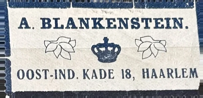 Sluitzegel A. Blankenstein, Haarlem