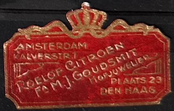 Sluitzegel Roelof Citroen – Hofjuwelier Amsterdam & Den Haag