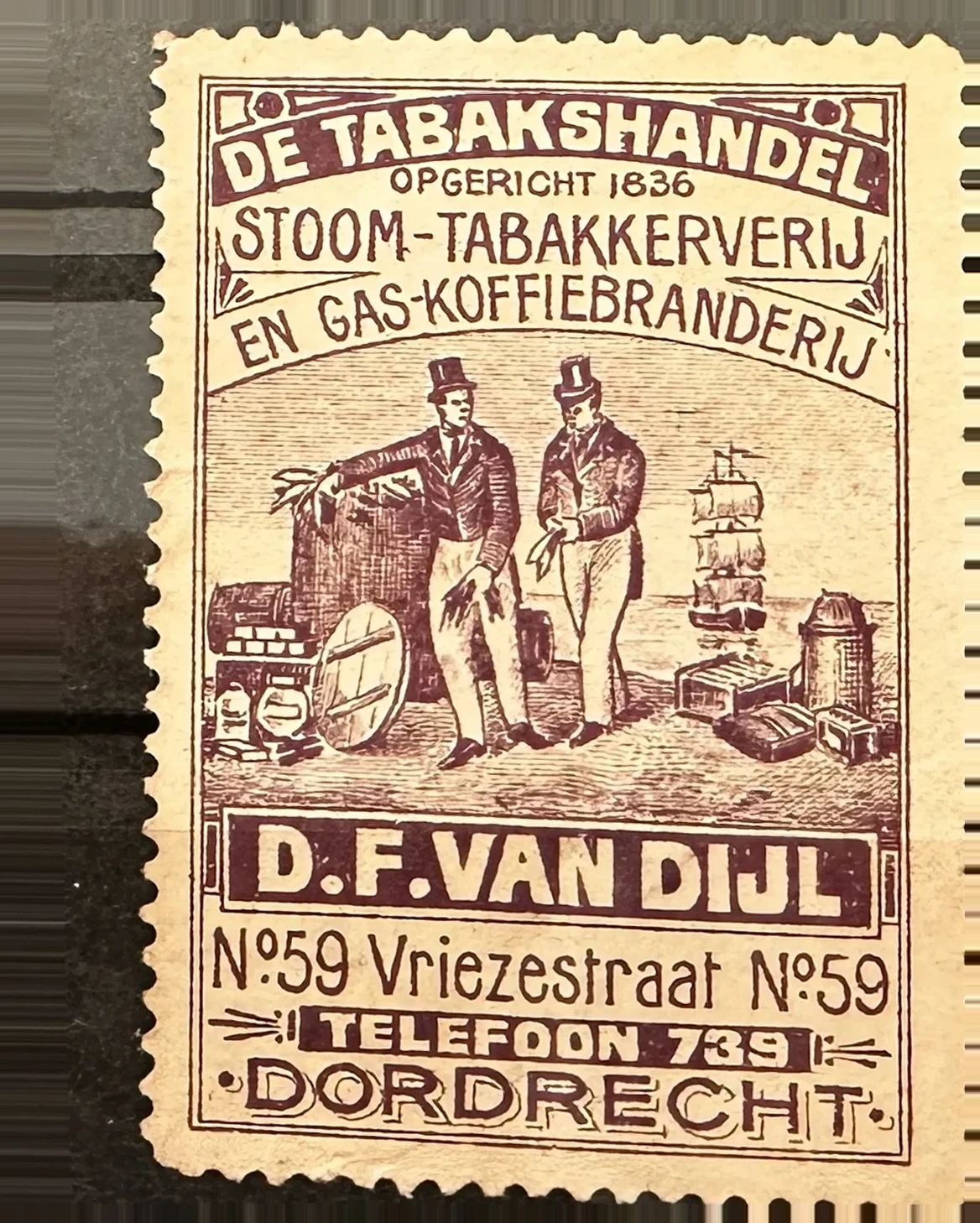 D.F. van Dil – Tabakshandel en Koffiebrander Dordrecht