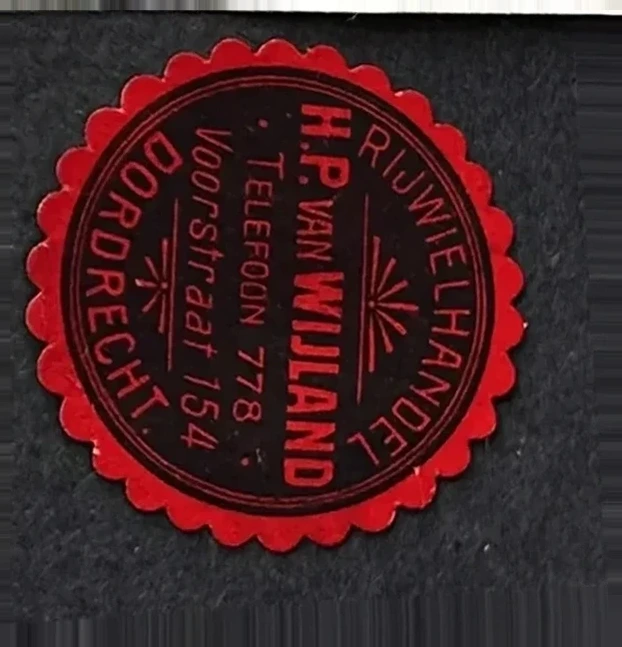 Sluitzegel Rijwielhandel H.P. van Wijland – Dordrecht