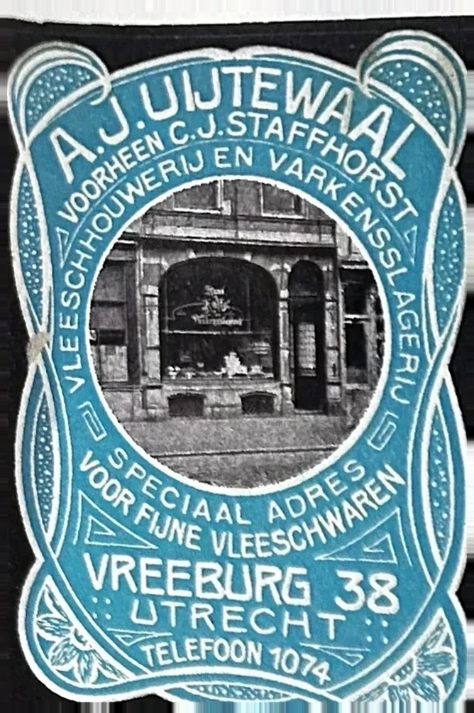 Slagerij A. Uijtewaal – Vreeburg 38, Utrecht