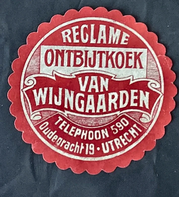 Reclame Ontbijtkoek Van Wijngaarden Utrecht