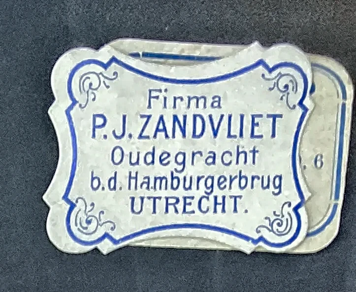 Sluitzegel Firma P.J. Zandvliet Utrecht