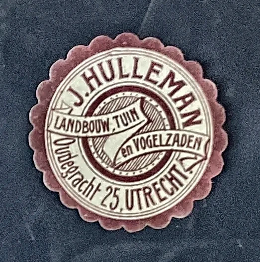Sluitzegel J. Hulleman – Landbouw-, Tuin- en Vogelzaden Utrecht