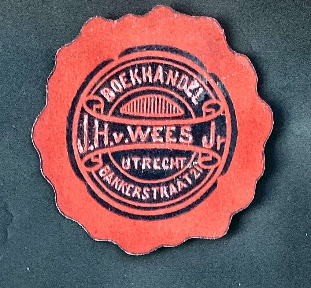 Sluitzegel Boekhandel J.H. v. Wees Jr., Utrecht