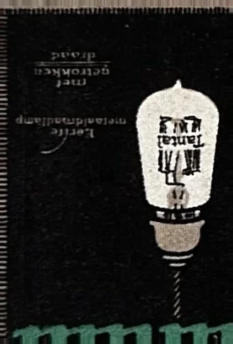Tantal metaaldraadlamp – sluitzegel