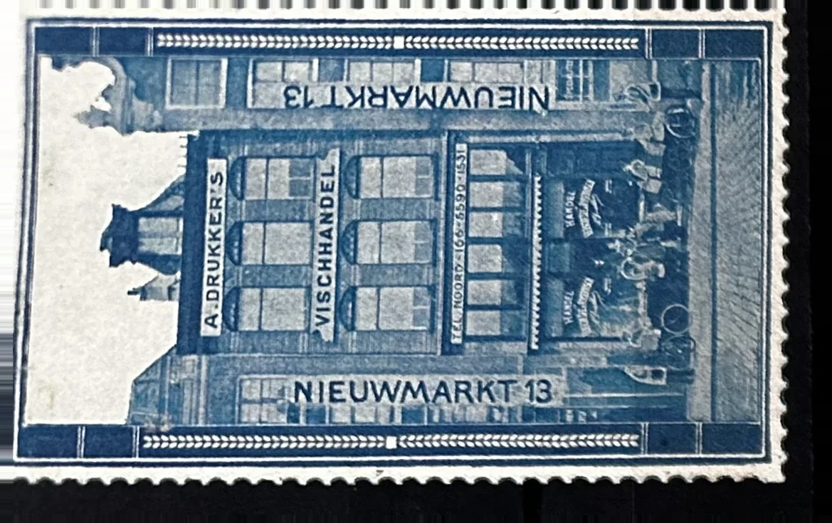 A. Drukker's Vischhandel – Nieuwmarkt 13, Amsterdam