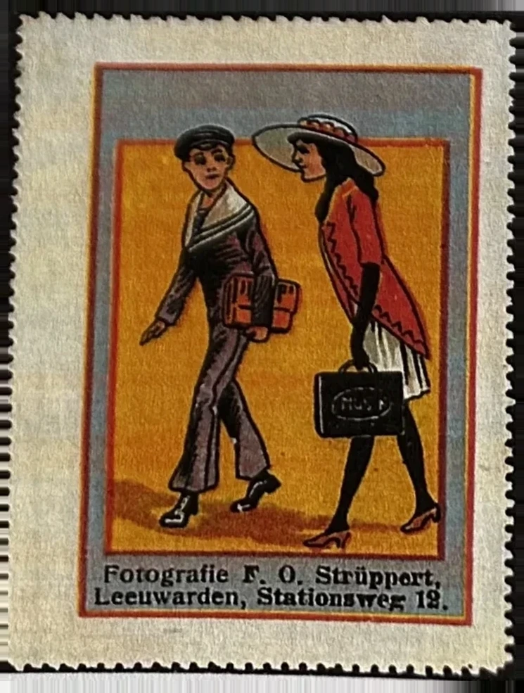 Reclamesluitzegel Fotografie F.O. Strüpport, Leeuwarden