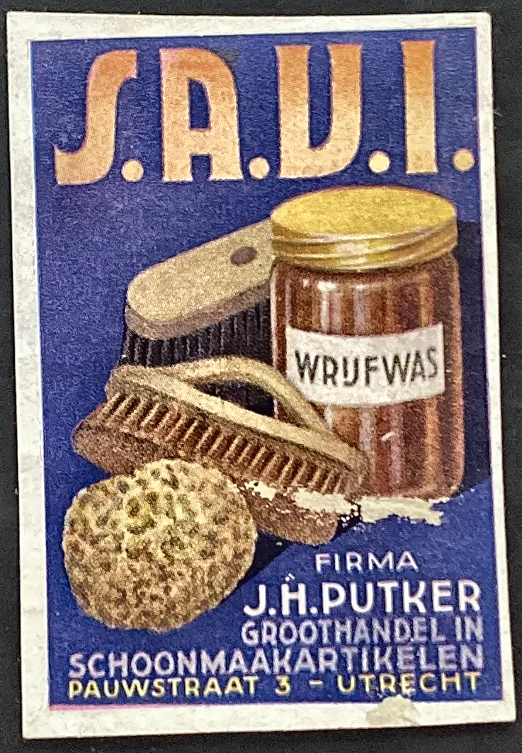 S.A.V.I. Wrijfwas – Firma J.H. Putker Utrecht
