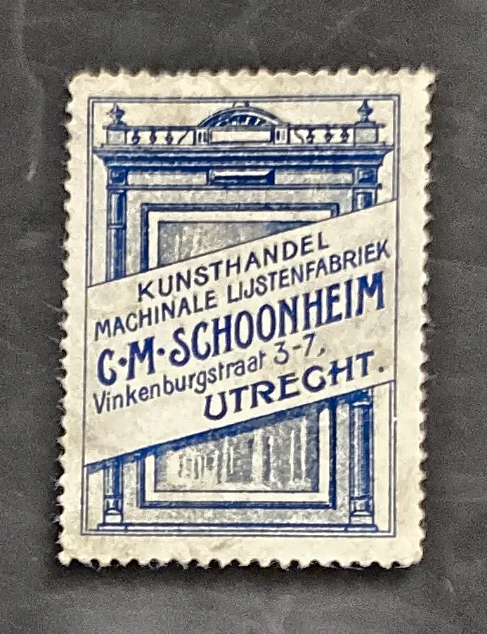 Sluitzegel C.M. Schoonheim Kunsthandel Utrecht