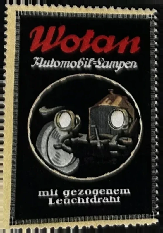 Wotan Automobil-Lampen – reclamesluitzegel