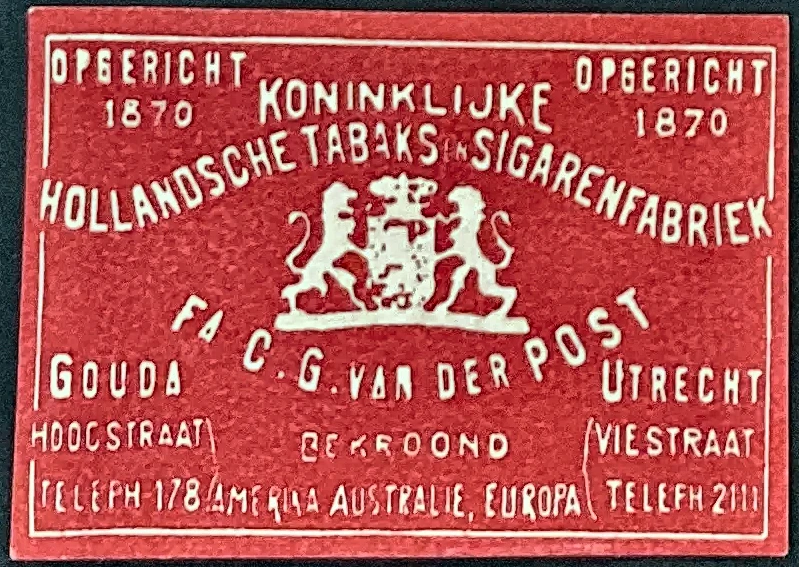Koninklijke Hollandsche Tabaks- en Sigarenfabriek C.G. van der Post
