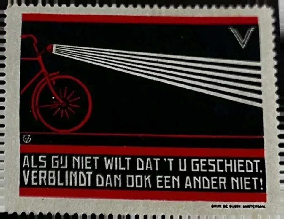 Verkeersveiligheidszegel – Verblindt dan ook een ander niet