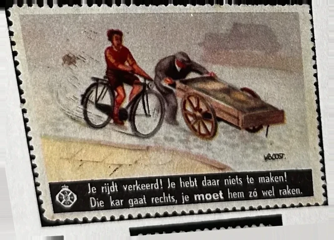 Verkeersveiligheid: fietser rijdt verkeerd