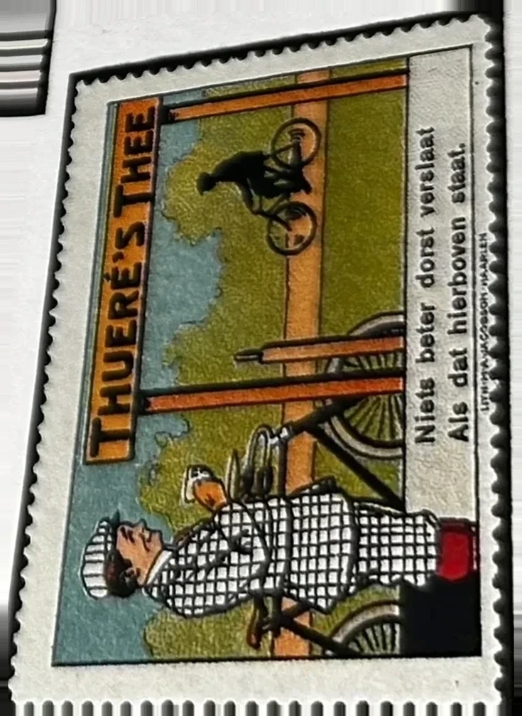 Thueré's Thee – Dorstlessende thee reclame met fietser