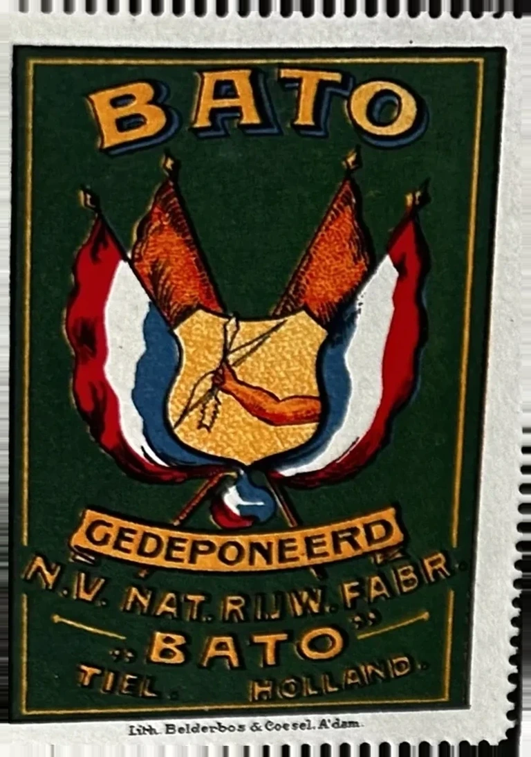 BATO Rijwielenfabriek Tiel – Reclamesluitzegel