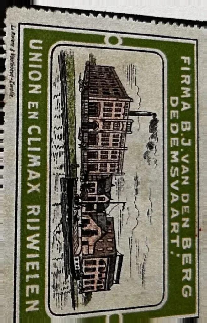 Firma B.J. van den Berg – Union en Climax Rijwielen, Dedemsvaart