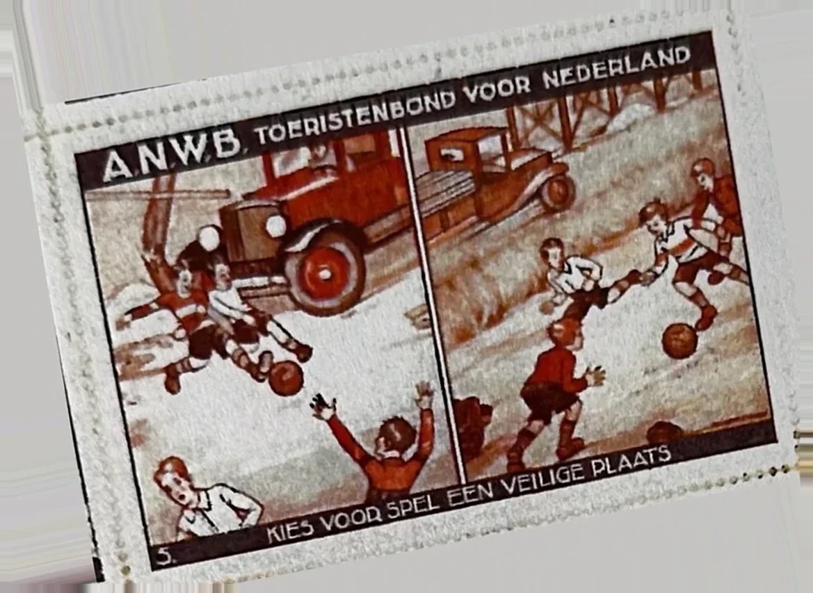 ANWB Verkeersveiligheidszegel nr. 5 – Kies voor spel een veilige plaats