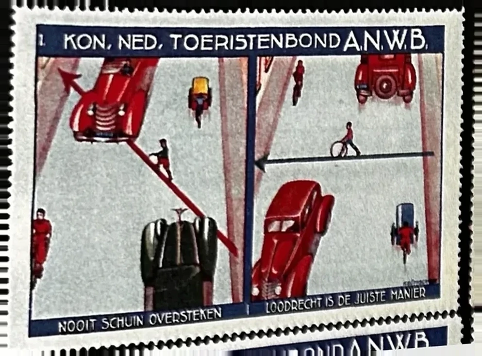 ANWB Verkeersveiligheidszegel – Nooit schuin oversteken