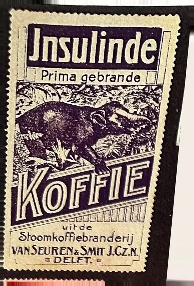 Insuinde Prima Gebrande Koffie – Van Seuren & Smit, Delft