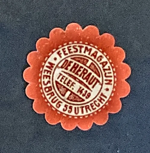 Sluitzegel Feestmagazijn De Heraut, Utrecht