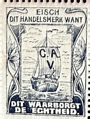 Handelsmerk Echtheidsgarantie Sluitzegel C.A.V.