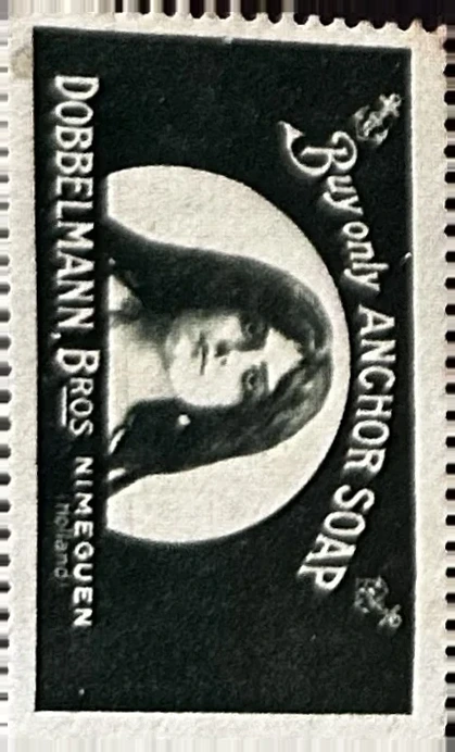 Reclamesluitzegel Anchor Soap – Dobbelmann Bros. Nijmegen