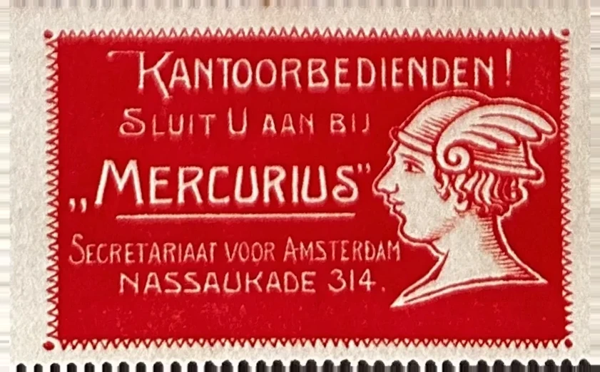 Sluitzegel Kantoorbedienden Vereniging 'Mercurius' Amsterdam