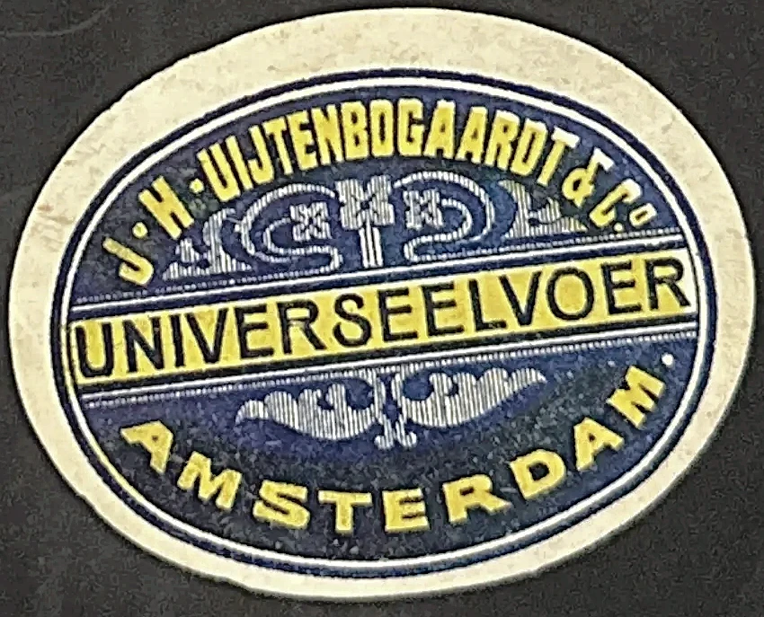 Sluitzegel J.H. Uijtenbogaardt & Co. – Universeelvoer Amsterdam