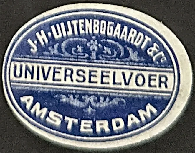 Sluitzegel J.H. Uijtenbogaardt & Co. – Universeelvoer Amsterdam