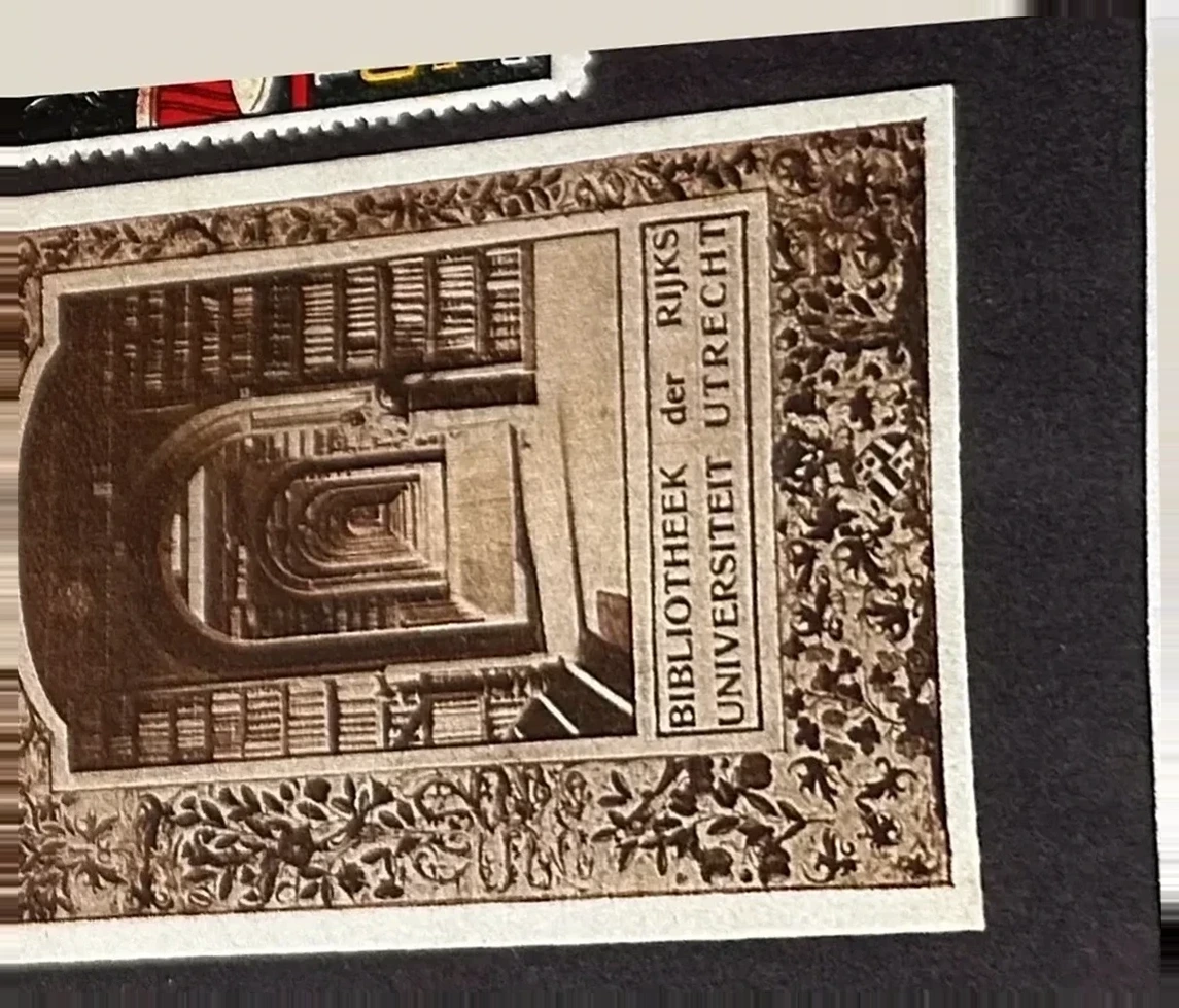 Sluitzegel Bibliotheek der Rijksuniversiteit Utrecht