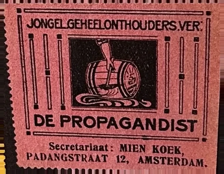 Sluitzegel Jonge Geheelonthouders Vereniging – De Propagandist